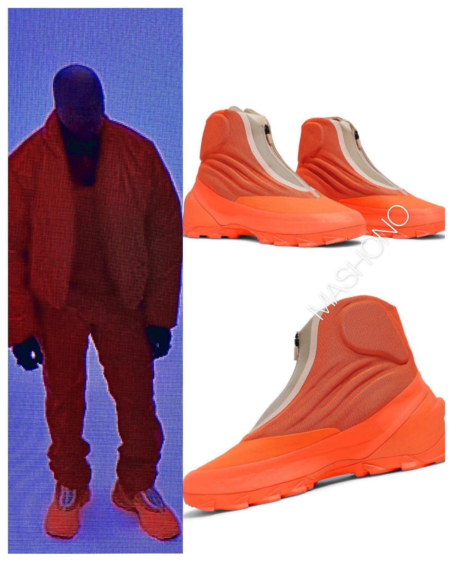 #KanyeWest rocking the adidas Yeezy 1020V Boot + <span id=